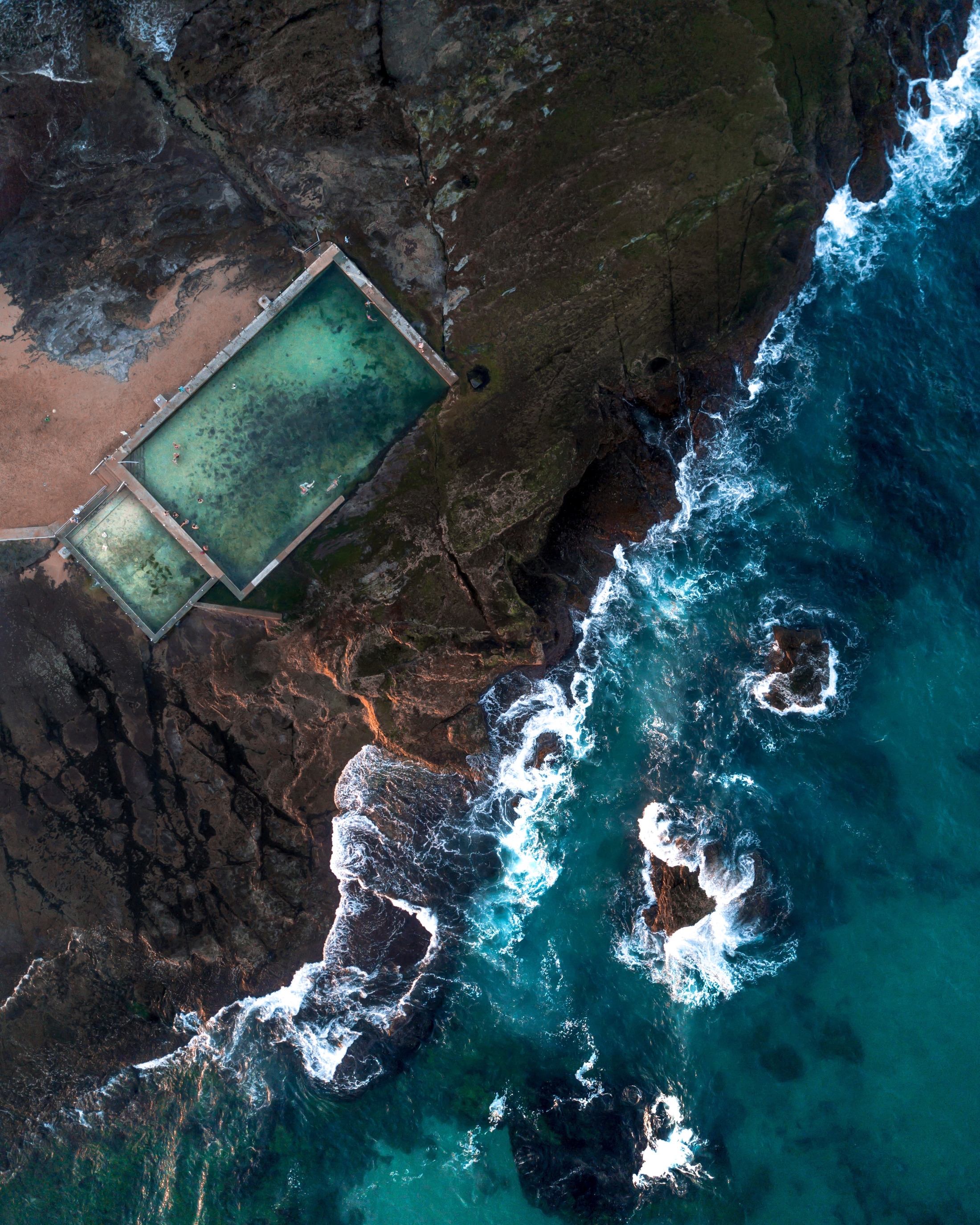 Vista aérea de litoral